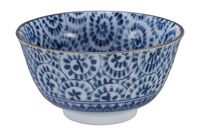 Blauw/Witte Kom - Mixed Bowls - 12.7 x 6.8cm 400ml