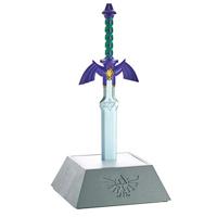 The Legend of Zelda Lamp Master Sword zilvergrijs, schacht meerkleurig, werkt op batterijen of USB, in geschenkdoos.