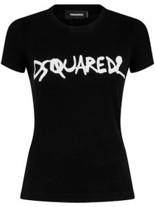 DSQUARED2 logo-print cotton T-shirt - Noir