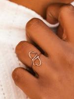 Metaal Uitknippen Hart Ring