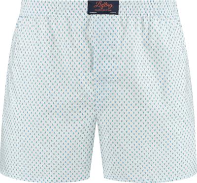 Liefling Boxershort Wit Zeilboot Oxford Loose Liefling Boxershort Wit Zeilboot Oxford Loose