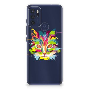 Motorola Moto G60s Telefoonhoesje met Naam Cat Color