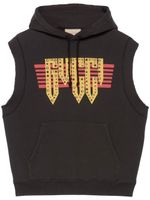 Gucci cotton jersey sleeveless sweatshirt - Noir - thumbnail