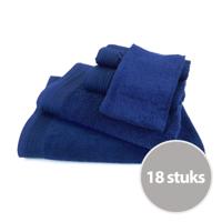 The One basic pakket badtextiel 450 gram Donker blauw - 18 stuks