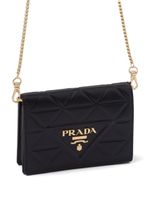 Prada porte-cartes à plaque logo - Noir - thumbnail