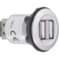 USB 2.0 verlengkabel, 2 x USB-aansluiting, type A naar 2 x USB-aansluiting, type A TRU Components USB-07 1229316, 1 stuk