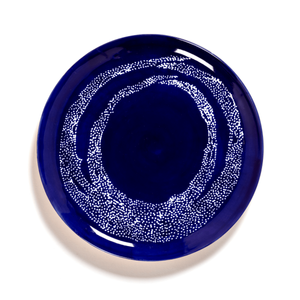 SERAX - Feast by Ottolenghi - Bord L 26x26cm Lapis Lazuli Swirl-D