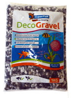 Superfish Deco Grind Mix 1kg voor Aquarium, Veilig in Zoet- & Zoutwater, Wit/Zwart/Grijs