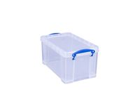 Opbergbox Really Useful 8 liter 340x200x175 mm transparant wit - thumbnail