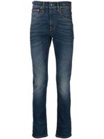 R13 jean slim à teinture foncée - Bleu