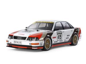 Tamiya 1991 Audi V8 radiografisch bestuurbaar model Sportauto Elektromotor 1:10