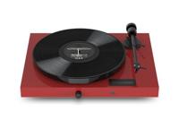 Pro-Ject Juke Box E1 OM5e - Platenspeler - Ingebouwde versterker 2x25W, All-in-one plug & play, Phonotrap, Platenspeler systeem met BT, Lijningang, Eindversterker - Rood