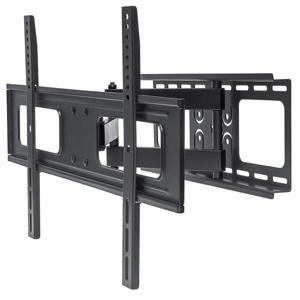 Manhattan 461283 TV-beugel Voor curved TVs, Kantelbaar, Zwenkbaar, Variabele afstand tot de muur, Verstelbare ondersteun 94,0 cm (37) - 177,8 cm (70)