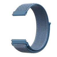By Qubix - Sport Loop nylon bandje - Denim blauw - Compatible met Garmin Vivoactive 6 / Vivoactive 5 / Vivoactive 3 - Compatible Garmin bandje - Bandbreedte: 20mm
