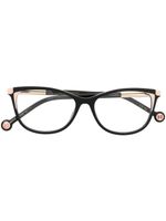 Carolina Herrera lunettes de vue à monture papillon - Noir