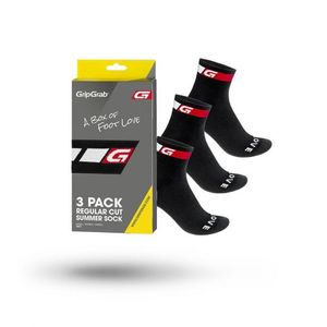 GripGrab Classic fietssokken 3-pack zwart S