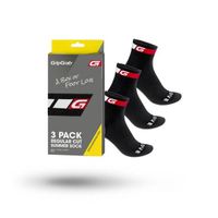 GripGrab Classic fietssokken 3-pack zwart S - thumbnail