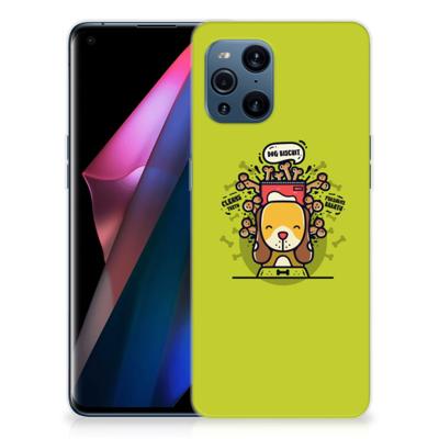 OPPO Find X3 | X3 Pro Telefoonhoesje met Naam Doggy Biscuit OPPO Find X3 | X3 Pro Telefoonhoesje met Naam Doggy Biscuit