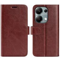 Xiaomi Redmi Note 13 Pro 4G/Poco M6 Pro Wallet Case met Magnetische Sluiting - Bruin