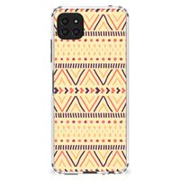 Samsung Galaxy A22 5G Doorzichtige Silicone Hoesje Aztec Yellow