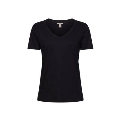 edc Women basic T-shirt van biologisch katoen zwart