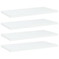vidaXL Wandschappen 4 st 40x20x1,5 cm spaanplaat wit