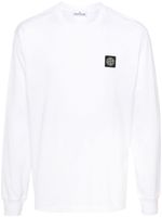 Stone Island t-shirt en coton à patch logo - Blanc