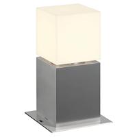 SLV staande armatuur SQUARE POLE 30 / buitenverlichting voor paden, wanden, ingangen, led outdoor tuinarmatuur / E27 IP44 20W roestvrij staal
