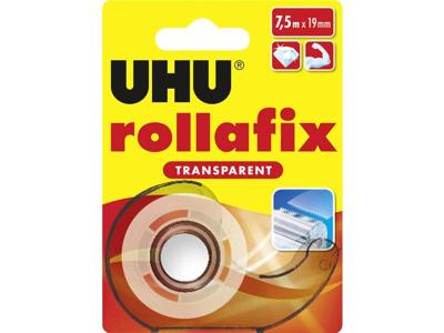 UHU rollafix TRANSPARENT 36955 Plakband Transparant (l x b) 7.5 m x 19 mm 1 stuk(s)