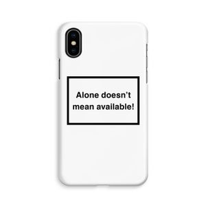 Alone: iPhone X Volledig Geprint Hoesje