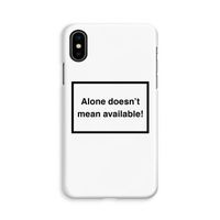 Alone: iPhone X Volledig Geprint Hoesje