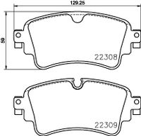 Remblokkenset, schijfrem BREMBO, u.a. für Audi, VW