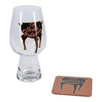 Paladone Leaky Cauldron Glass and Coaster Set Transparant 1 stuk(s) 550 ml