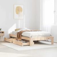 vidaXL Bedframe zonder matras massief grenenhout 90x190 cm