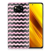 Xiaomi Poco X3 | Poco X3 Pro TPU bumper Waves Roze - thumbnail