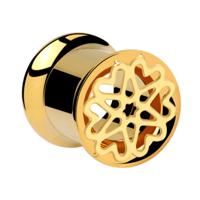 Double Flared Tunnel Verguld chirurgisch staal 316L Tunnels & Plugs