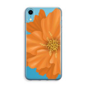 Orange Ellila flower: iPhone XR Transparant Hoesje