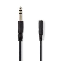 Nedis CAGP23050BK50 stereo audiokabel 6.35 mm male - female 5 meter