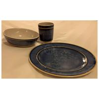 Redcliffs 12-delige Campingserviesset melamine blauw - thumbnail