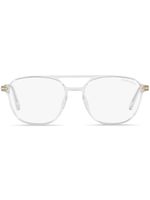 TOM FORD Eyewear lunettes de soleil à monture pilote transparente - Tons neutres