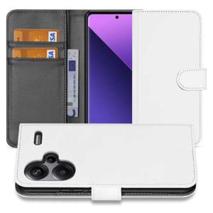 Book Case Telefoonhoesje Xiaomi Redmi Note 13 Pro Plus Wit met Pasjeshouder