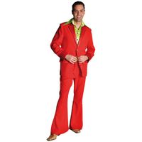 Rood colbert en broek voor heren 60-62 (XL)  - - thumbnail