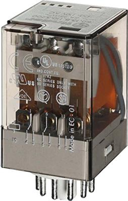 Finder Serie 60 Relais, 3 contacten, 230 VAC, schakelaar + LED + display