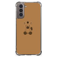 Samsung Galaxy S21 Stevig Bumper Hoesje Baby Hyena - thumbnail