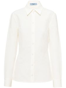 Prada chemise à boutonnière - Blanc