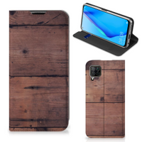 Huawei P40 Lite Book Wallet Case Old Wood - thumbnail