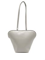 0711 sac cabas Bean en cuir - Gris