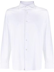 Fedeli chemise boutonnée à col italien - Blanc