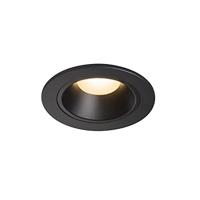 SLV Plafondinbouwlamp NUMINOS® DL SLED spot, schijnwerper, plafondspot, inbouwlamp, Verlichting Woonkamer, binnenverlichting IP20 IP44 3000K 8.6W 690lm zwart 55 graden