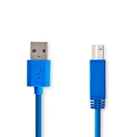 Nedis USB-Kabel | USB-A Male | USB-B Male | 5 Gbps | 3 m | 1 stuks - CCGP61100BU30 CCGP61100BU30 - thumbnail